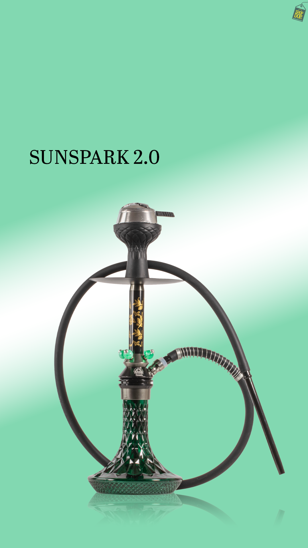 Sunspark 2.0 Hookah - Green