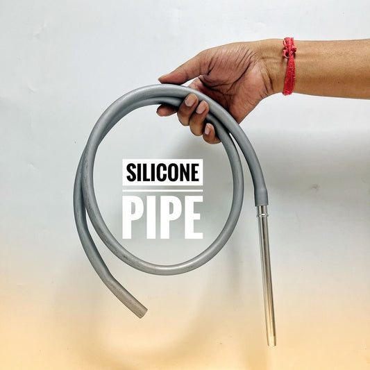 Silicone Pipe for Hookah - Grey