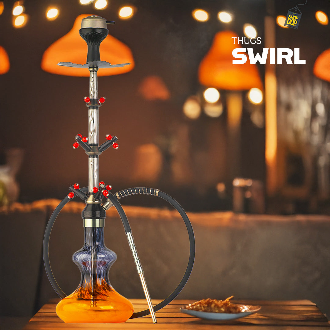 Swirl Hookah - Red