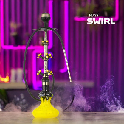 Swirl Hookah - Yellow