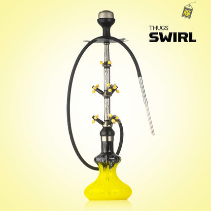 Swirl Hookah - Yellow