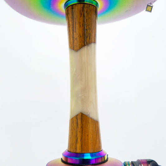 COCOYAYA Sydney Hookah - Rainbow Stem / Green Base