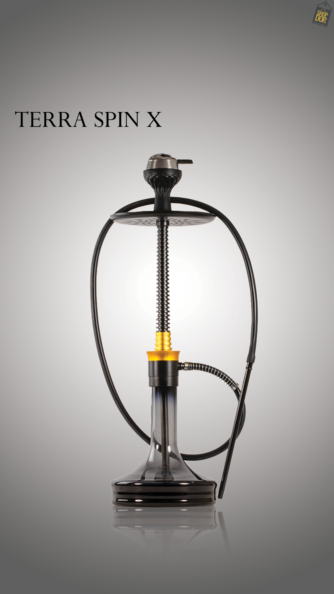 Terra Spin Hookah - Black