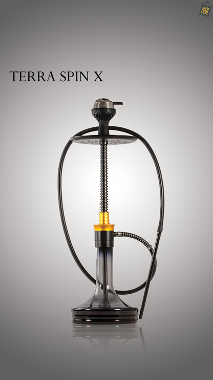 Terra Spin Hookah - Black