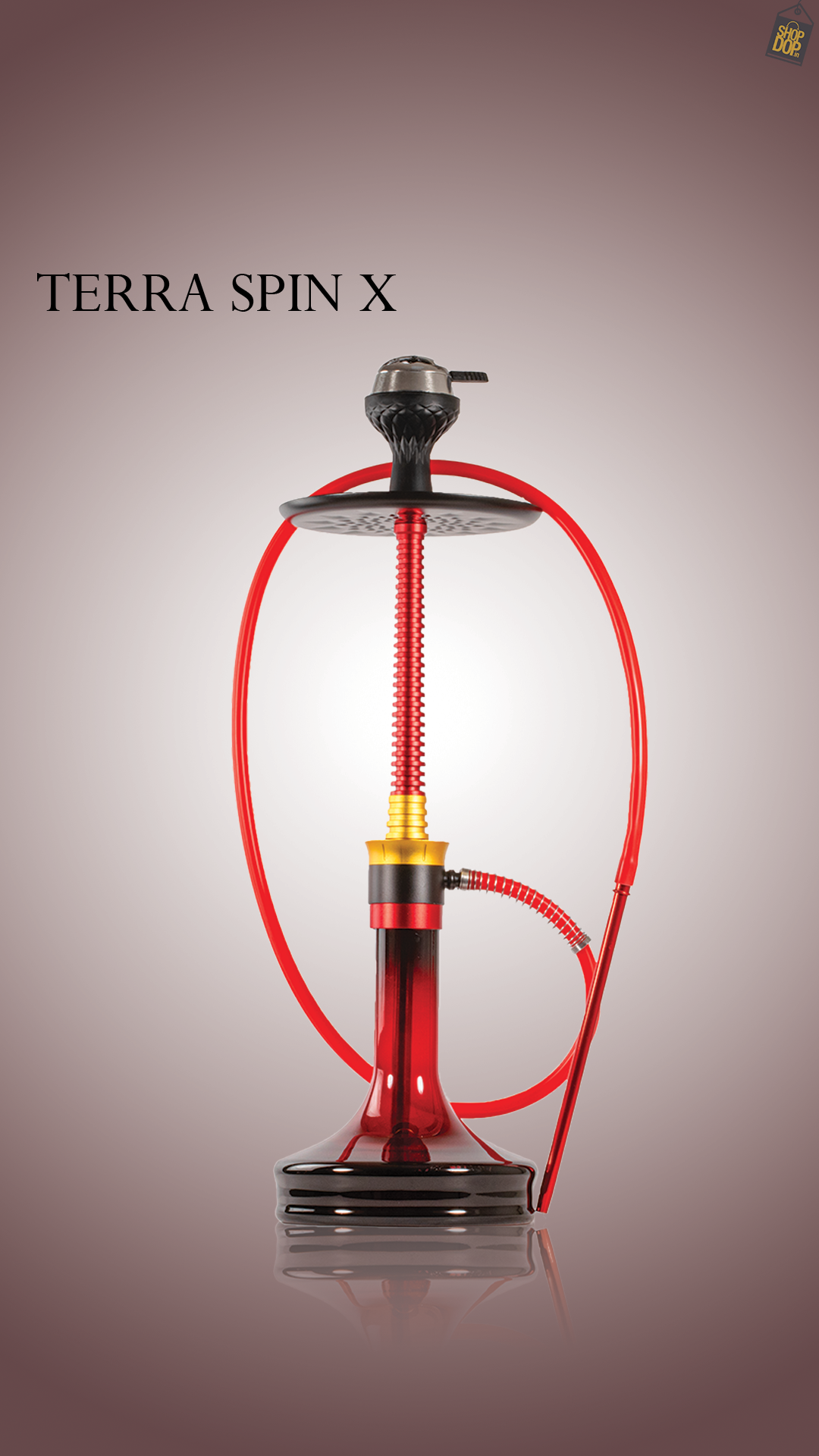 Terra Spin Hookah - Red