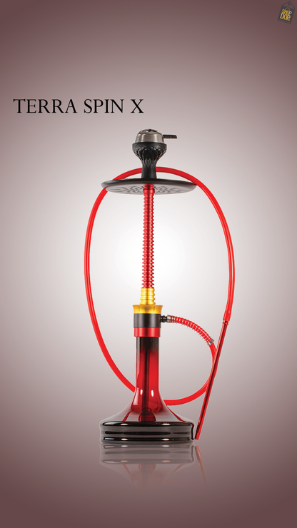 Terra Spin Hookah - Red