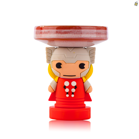 Thor Ceramic Hookah Bowl - Light Red