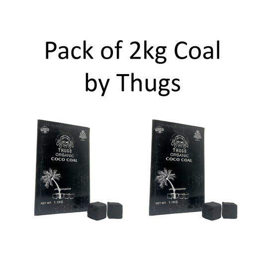 Pack of 2 - Thugs Hookah Coconut Coal 1.1kg - 84pcs (100g FREE)