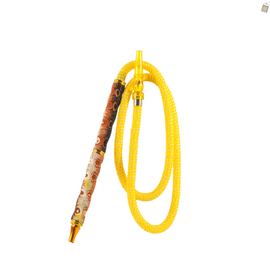 Thunder Twist PVC Hookah Pipe - Yellow