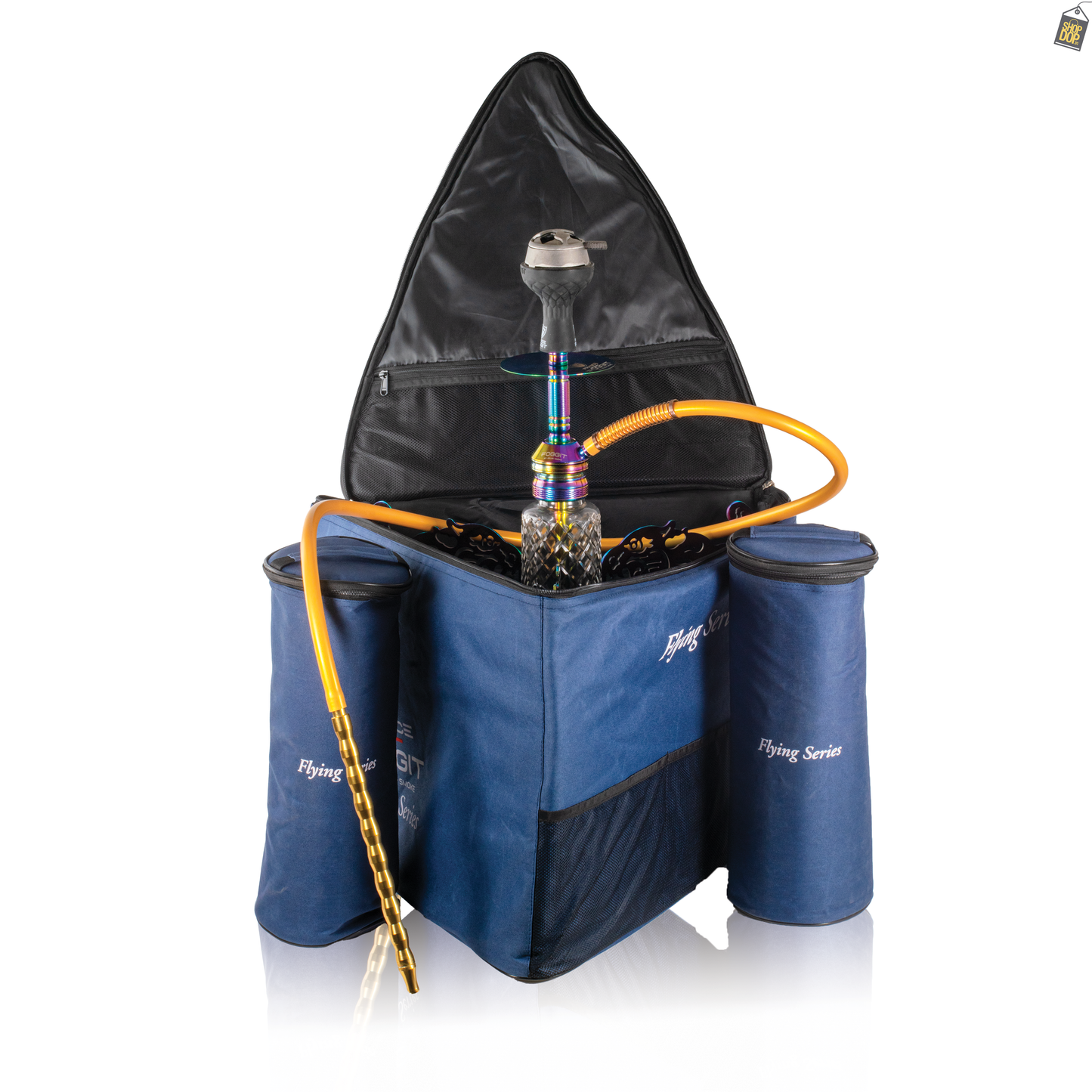 VG France Tiger Throne Hookah with 3 Bags (LED & Remote) - Rainbow