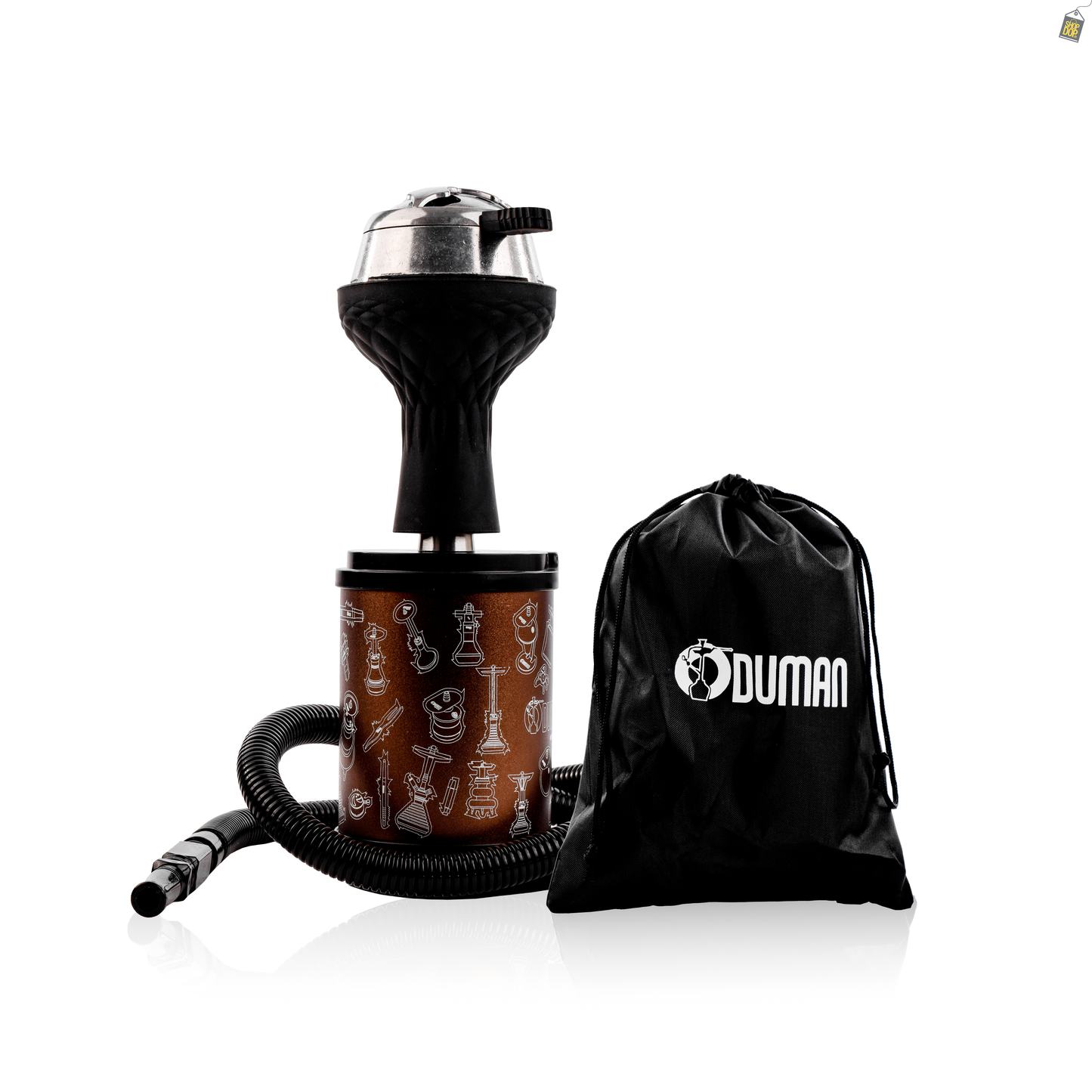 Togo Hookah with Pouch - Brown