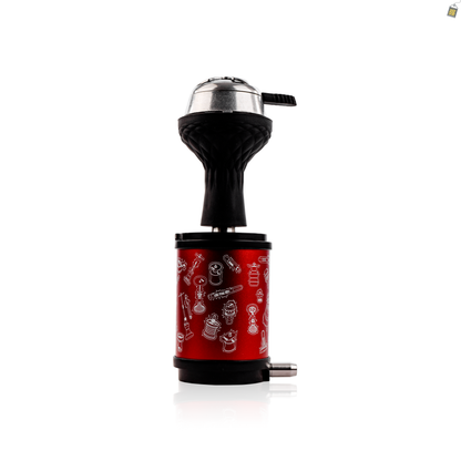 Togo Hookah with Pouch - Red
