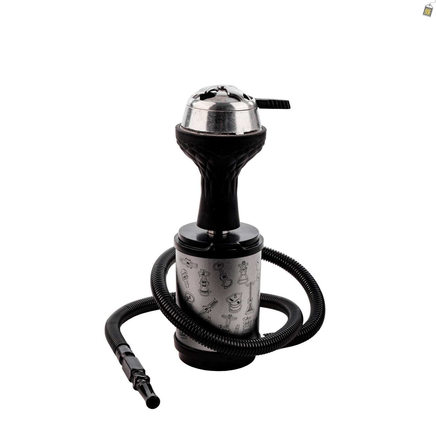 Togo Hookah with Pouch - Silver