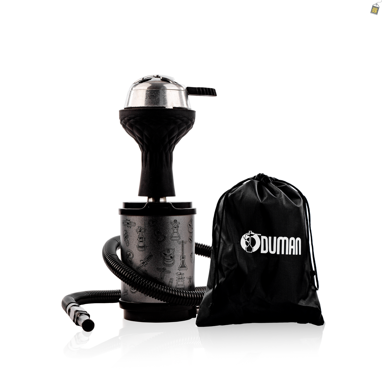Togo Hookah with Pouch - Silver
