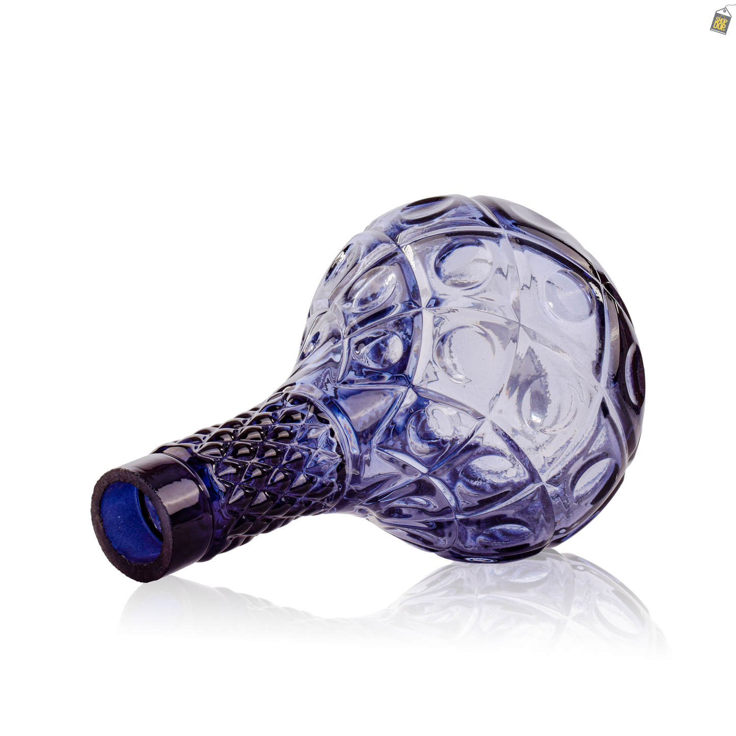 Tomb Cut Glass Hookah Replacement Base - Black (Lock)