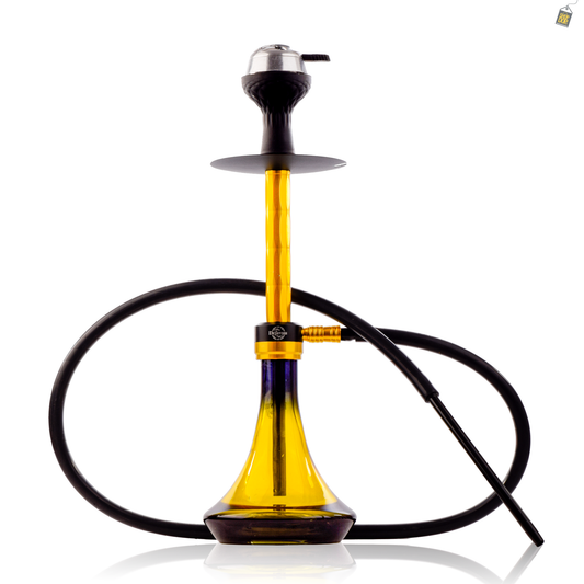 Cloudy Hookah with Bag - Gold