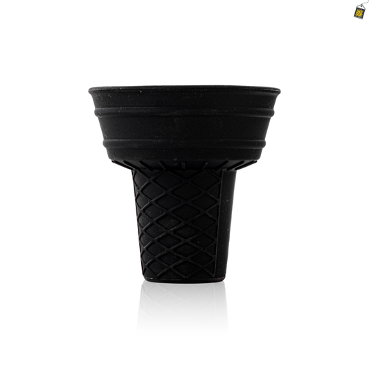 Trisk Silicone Chillum for Hookah - Black