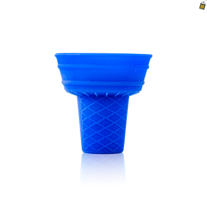 Trisk Silicone Chillum for Hookah - Blue