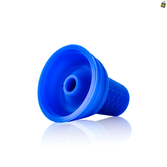 Trisk Silicone Chillum for Hookah - Blue