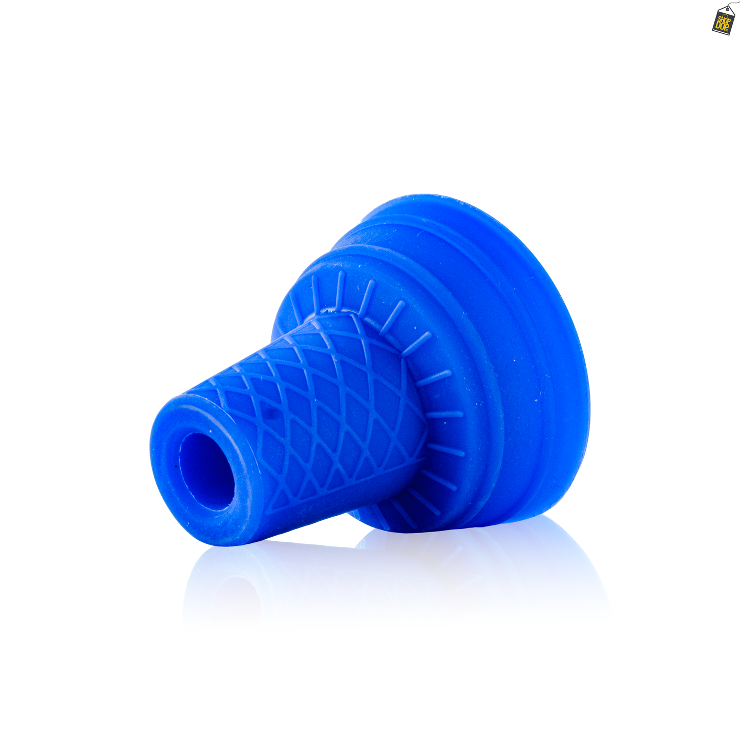 Trisk Silicone Chillum for Hookah - Blue