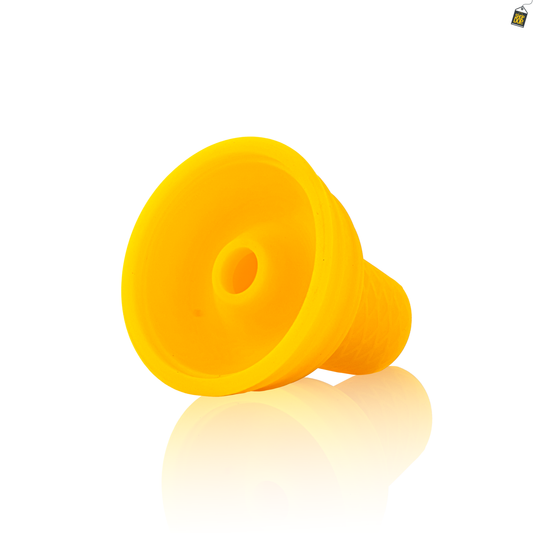 Trisk Silicone Chillum for Hookah - Yellow
