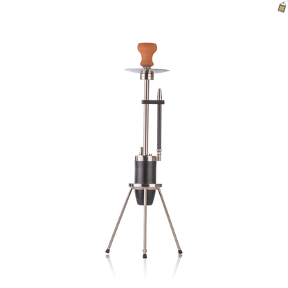 Trivium Hookah with 3 Legs - Silver