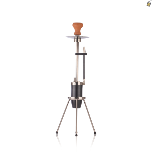 Trivium Hookah with 3 Legs - Silver