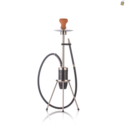 Trivium Hookah with 3 Legs - Silver