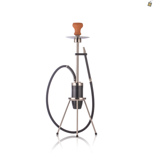 Trivium Hookah with 3 Legs - Silver