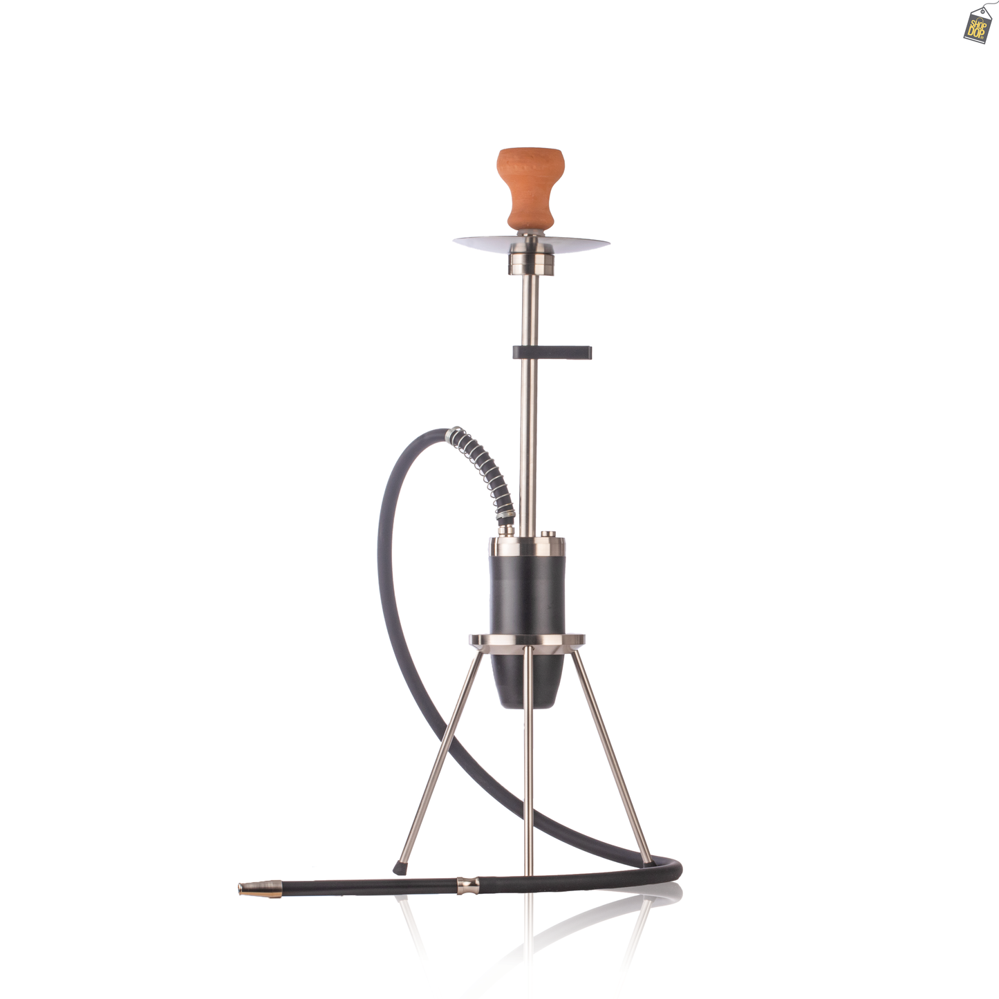 Trivium Hookah with 3 Legs - Silver