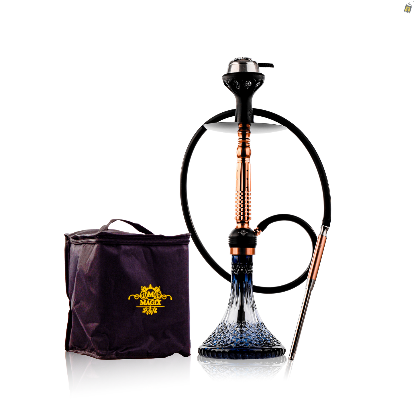 Turkish Treat Hookah with Bag - Rose Gold