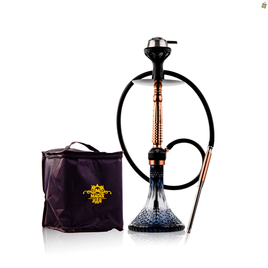 Turkish Treat Hookah with Bag - Rose Gold