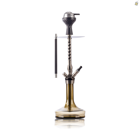 Twister Dual Pipe Hookah - Black