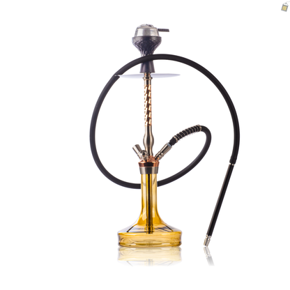 Twister Dual Pipe Hookah - Rose Gold