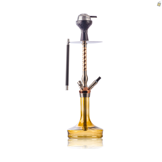 Twister Dual Pipe Hookah - Rose Gold