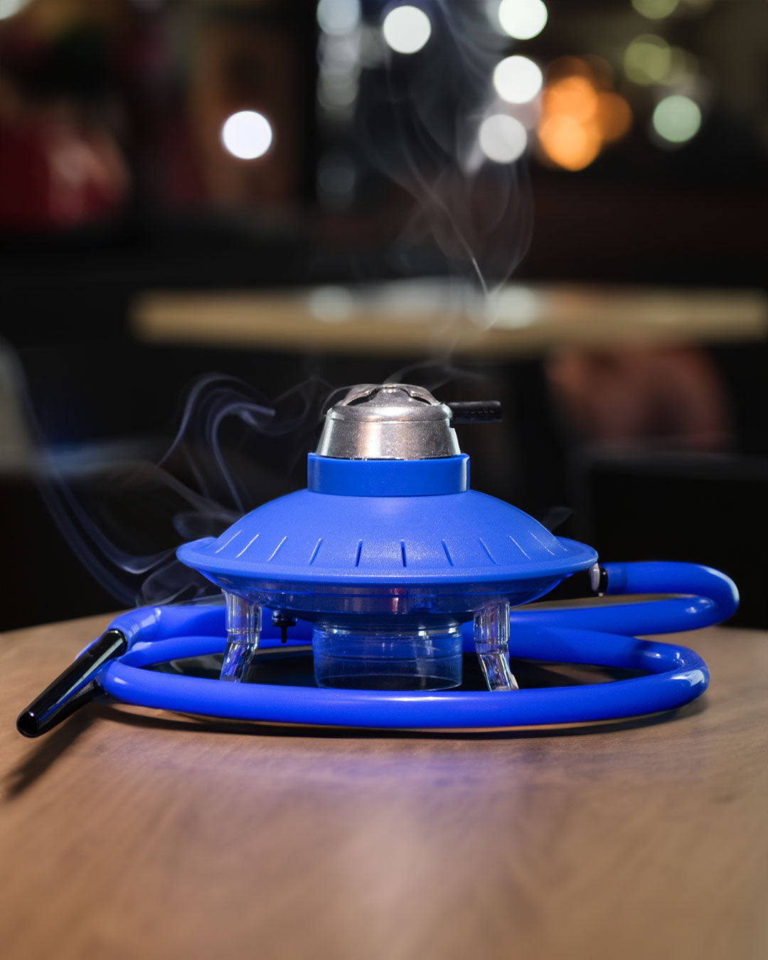 UFO Hookah with LED Light & Remote - Blue