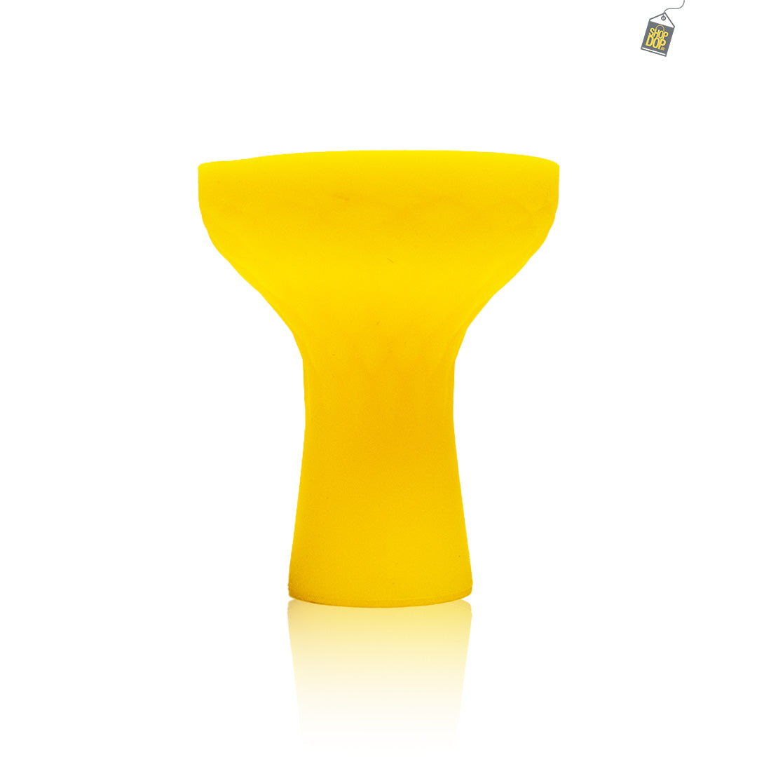 Unbreakable Silicone Chillum for Hookah - Yellow