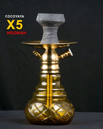 COCOYAYA X5 Hookah - Golden/Goldish Base