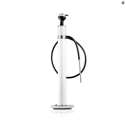 LED Tower Hookah - White