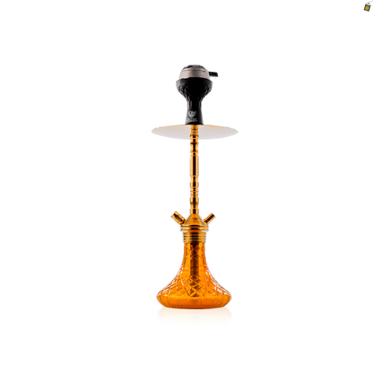 Fighter Hookah R2 - Gold Stem / Amber Base
