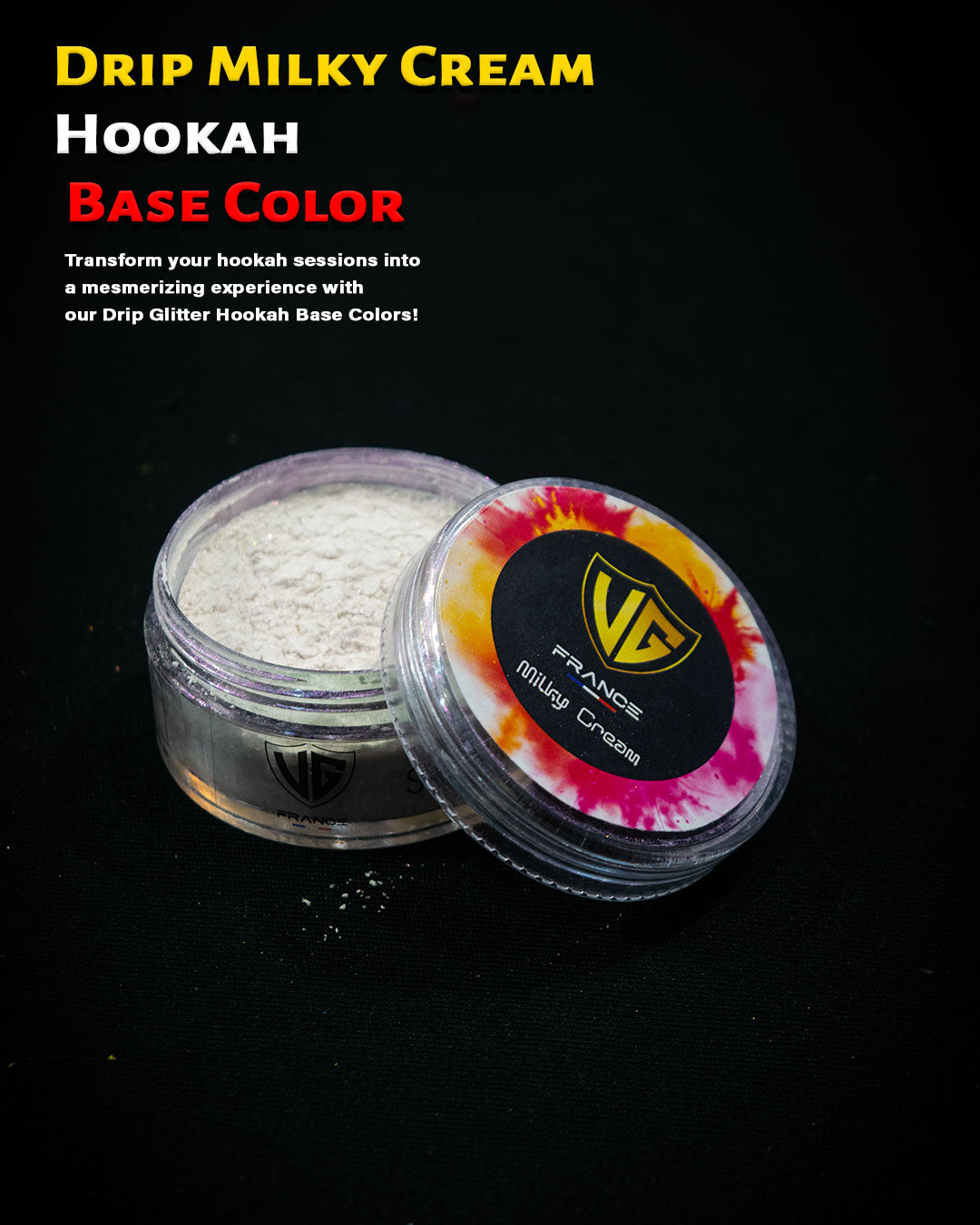 Drip Milky Cream Hookah Base Color - Glitter