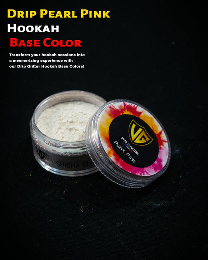 Drip Pearl Pink Hookah Base Color - Glitter