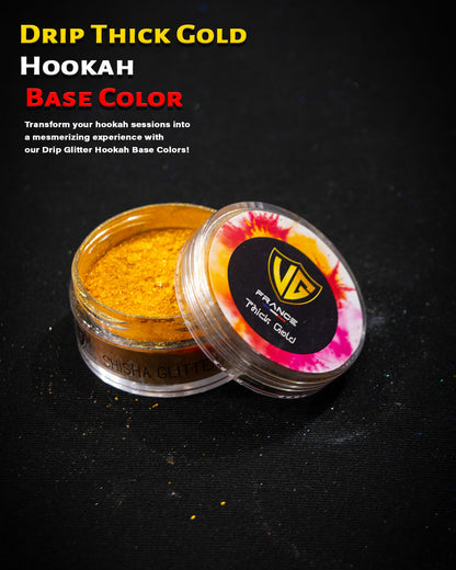 Drip Thick Gold Hookah Base Color - Glitter