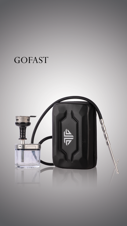 GoFast Hookah with Case - Silver