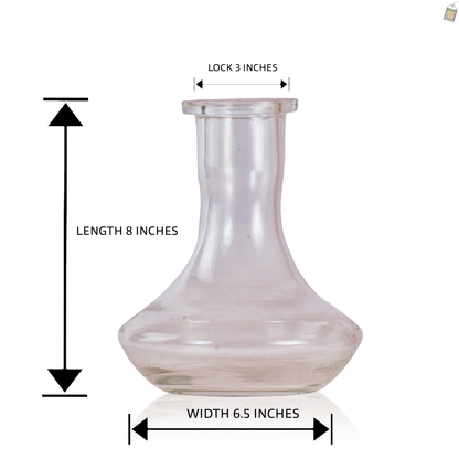 V3 Replacement Transparent Hookah Glass Base Only
