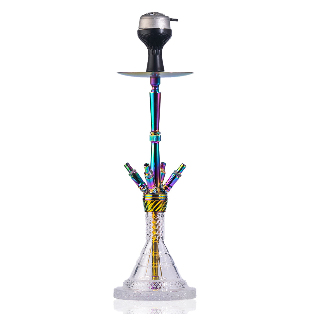 Venom 4 Pipe Hookah - Rainbow