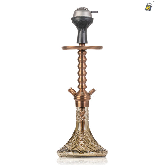 VG Joe Ladder Hookah with Bag - Bronze Stem / Grey Base