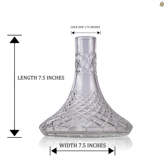 VG France Joe Hookah - Replacement Base Only without Lock (Transparent base)