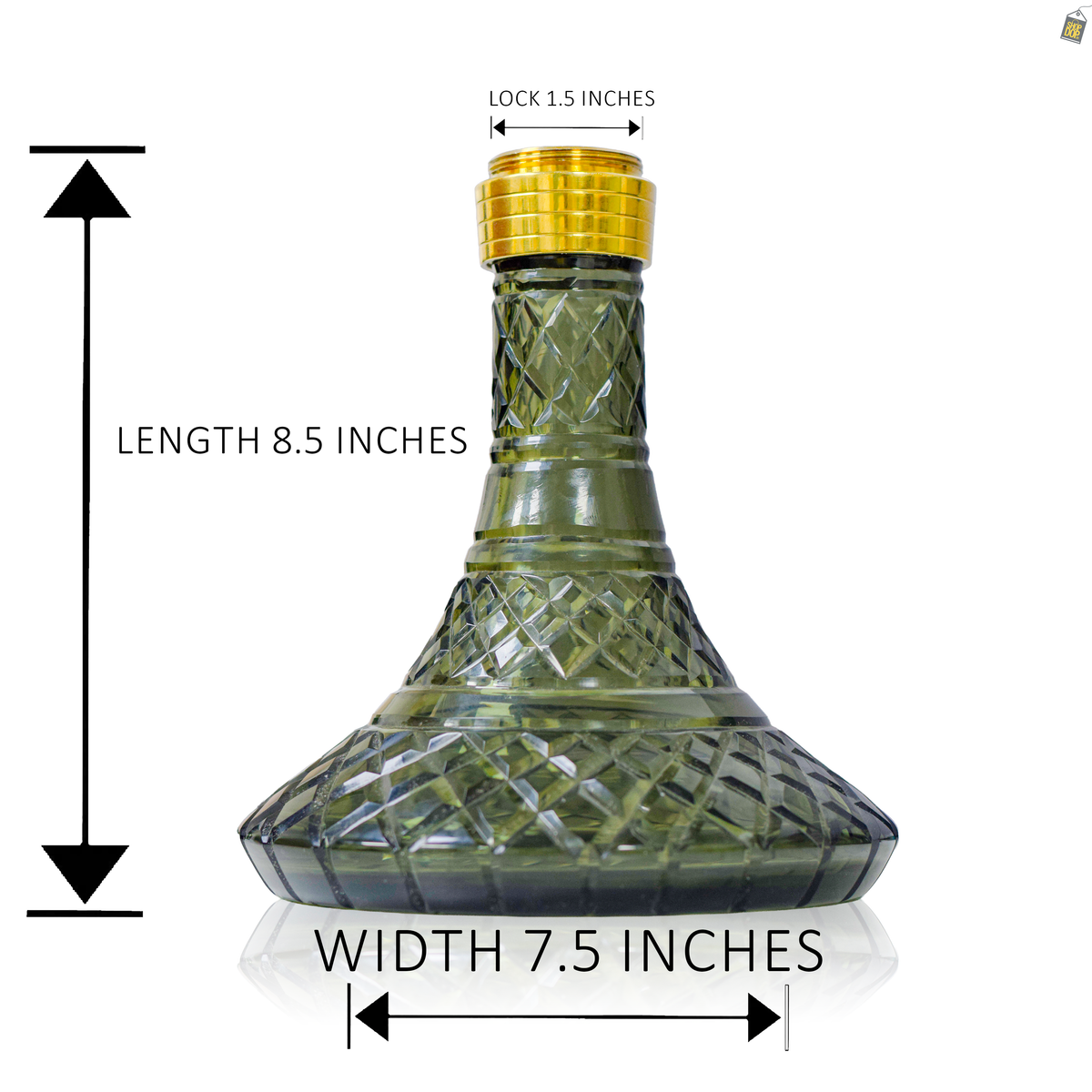 VG France Joe Hookah - Replacement Base Only with Lock (Emerald Green Base)