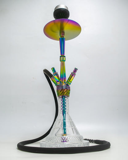 Venom 4 Pipe Hookah - Rainbow